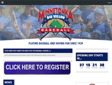 Tablet Screenshot of bigwillowbaseball.com